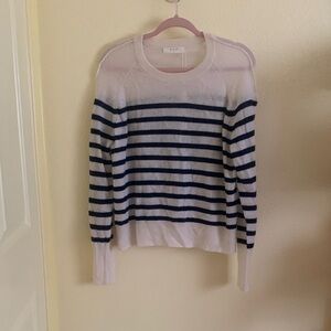 NWT Navy and White Striped Women's Sweater